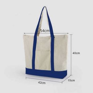 Bolsa de Compras de Lona de Algodón Orgánico Reciclado Personalizada de Alta Calidad con Logotipo Impreso, Regalos Promocionales Personalizados - Product Image 6