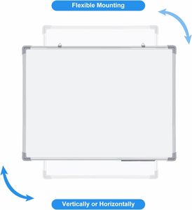 Factory Wholesale Custom Size Double Side <b>Magnetic</b> Whiteboard Aluminum Frame Porcelain Enamel Surface ABS Corners Dry-Erase - Product Image 4