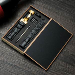 สายนาฬิกาหนังหรูหรา huanlong ชุดเครื่องมือวินเทจหนังวัวแท้ลายผีเสื้อ12-24มม. กว้าง6สี - Product Image 1