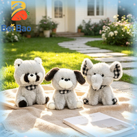 Ensemble de jouets en peluche directement de l'usine, animaux en peluche kawaii, raton laveur, éléphant, chiot, rembourrage en coton PP, cadeau d'anniversaire pour enfants