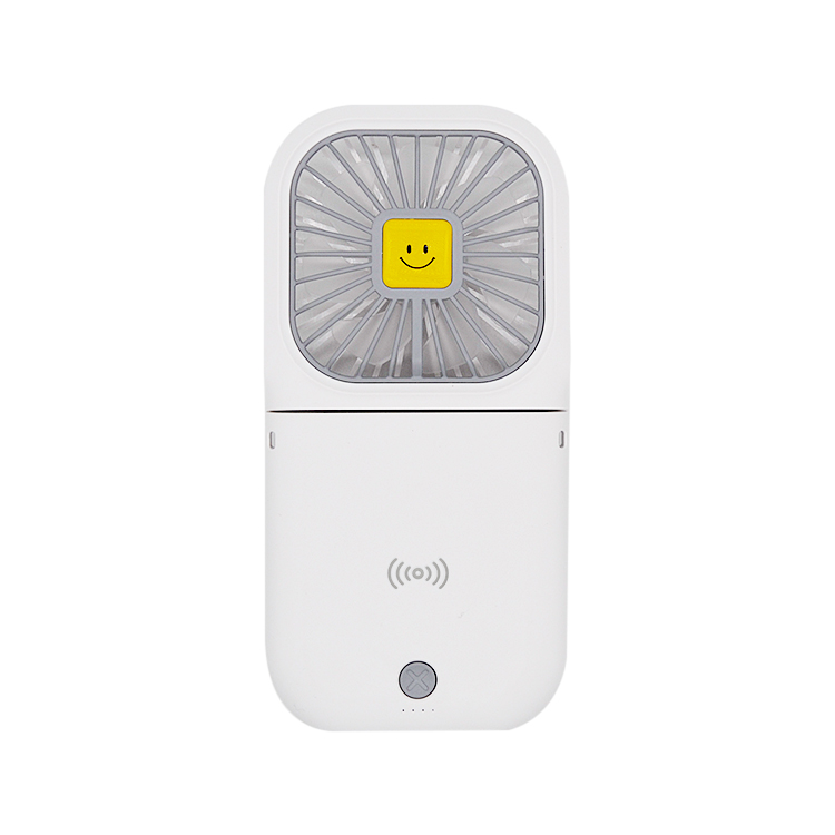 Маленький вентилятор с функцией внешнего аккумулятора, 5000 мАч, 3 скорости, Складной вентилятор охлаждения, бесшумный Настольный подвесной маленький вентилятор