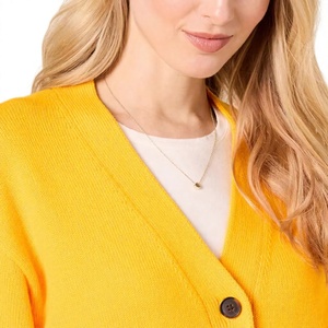 Nuevo Diseño, Cárdigan Personalizado para Mujer, Antiarrugas, Transpirable, Cuello en V, Doble Botonadura, 12GG, Colores Cálidos de Invierno, Varias Tallas - Product Image 5