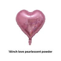 Ballon en aluminium de 18 pouces en forme de cœur, couleur unie, modèle XL-025, pour les propositions de mariage, les célébrations du Qixi Festival et les décorations de mariage