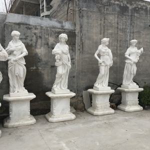 庭等身大ギリシャ筋肉男性とセクシーな女性大理石の石像彫刻 - Product Image 6