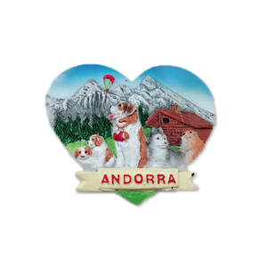 Imán de nevera de resina para esquiar, regalo turístico, recuerdo, <span class=keywords><strong>andorra</strong></span> - Product Image 1
