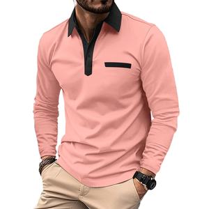 Camisetas de Manga Larga de Otoño, Camiseta Polo con Logotipo, Camisas de Negocios de Empresa, Ropa de Trabajo Personalizada de Algodón, Camisetas Polo para Hombre - Product Image 2