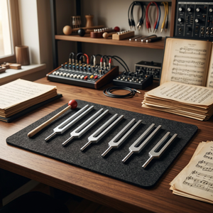 6 diapasones sagrados de solfeo, incluyendo un diapasón 528 con martillo, para uso musical o quirúrgico. - Product Image 4