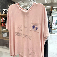 T-shirt surdimensionné pour homme en coton 100% personnalisé OEM ODM Huili, avec motif graphique vintage en strass, style streetwear, fabrication en usine