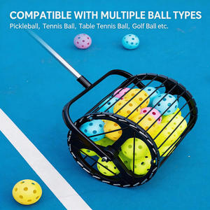 ที่เก็บลูกพิคเคิลบอลแบบยืดหดได้ พกพาสะดวก ไม่ต้องงอ ท่อเก็บลูกพิคเคิลบอล สำหรับฝึกซ้อมเทนนิสและพิคเคิลบอล ทำจากอลูมิเนียมอัลลอย ปรับความยาวได้ - Product Image 4
