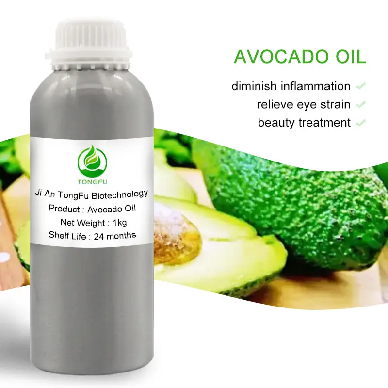 Hoge Kwaliteit Koude Pers Cosmetische 100% Pure Biologische Avocado-olie Bulk