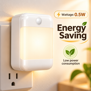 Wholesale <b>LED</b> Night <b>Light</b> Plug In <b>Light</b> <b>Sensor</b> Dusk to Dawn Warm White Wall Outlet Lamp for Bedroom Hallway Staircase - Product Image 4