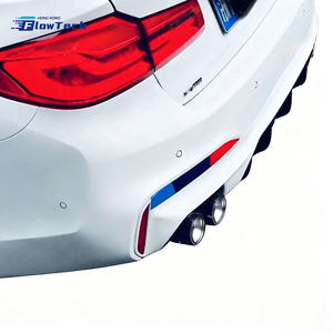 Embouts d'échappement FlowTech Style en fibre de carbone brillante pour BMW Séries 3, 4, 5, 6, X3, X4, X5, X6, Séries F et G – Amélioration des performances - Product Image 4