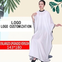 Cape de Coiffure Premium en Soie Glacée pour Salon - Peignoir de Coiffure Anti-Adhérent pour l'Été, Serviette de Barbier à Séchage Rapide pour Coiffeurs
