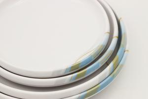 Vaisselle en mélamine durable Design oriental <span class=keywords><strong>de</strong></span> luxe Assiette anti-chute facile à nettoyer avec motif <span class=keywords><strong>de</strong></span> <span class=keywords><strong>voile</strong></span> pour restaurants - Product Image 6
