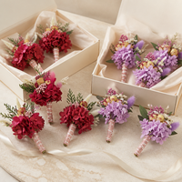 Mini bouquet de fleurs séchées, bouquet floral artisanal, boutonnière de mariage personnalisée, décoration cadeau