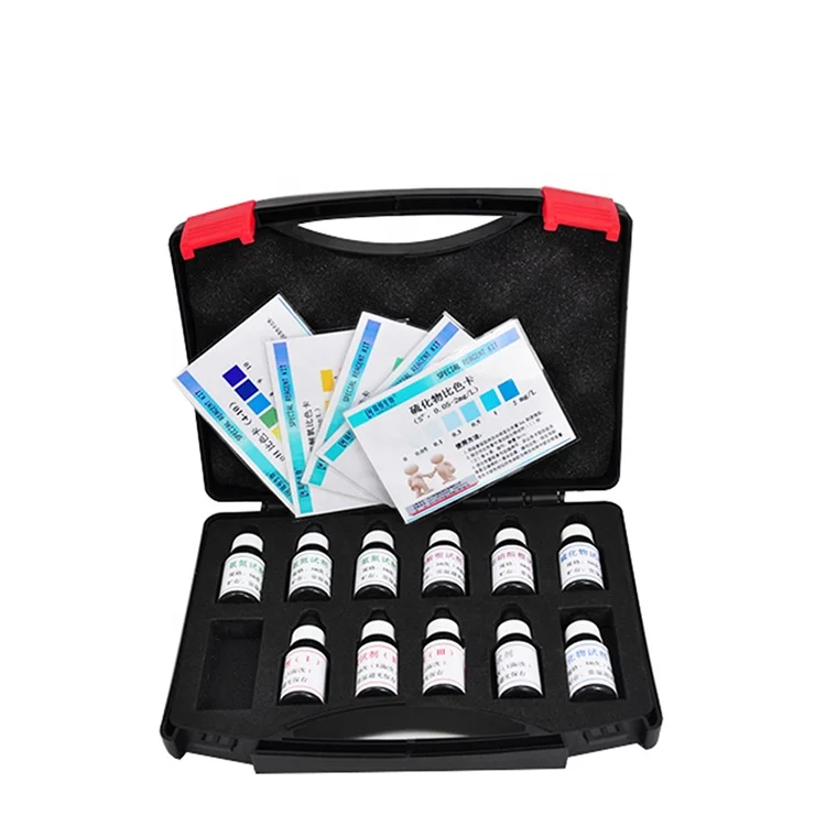 Multi-parameter aquaculture water testing equipment water test kit for DO,pH,nitrite,sulfide,ammonia nitrogen test