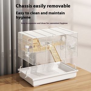 Forniture per nido d'orso Super lusso per rettili Golden Bear doppia gabbia realizzata in legno massiccio bottone in plastica economica speciale - Product Image 3