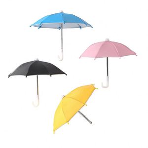 Support de téléphone portable moderne et élégant avec parapluie à ventouse, support mignon pare-soleil, protection anti-reflet UV manuelle pour voyage en extérieur - Product Image 3