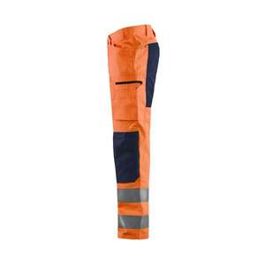 BLAKLADER - 158518115389C156 Pantalón de alta visibilidad con elástico Naranja/Azul marino-EAN 7330509703243 ROPA DE TRABAJO DE LA 2017 - Product Image 5