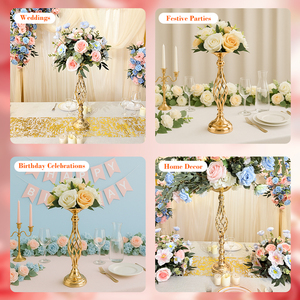 <span class=keywords><strong>Centros</strong></span> <span class=keywords><strong>de</strong></span> <span class=keywords><strong>Mesa</strong></span> <span class=keywords><strong>de</strong></span> Metal Dorado Resistentes <span class=keywords><strong>para</strong></span> Decoración <span class=keywords><strong>de</strong></span> Bodas, <span class=keywords><strong>para</strong></span> Bolas <span class=keywords><strong>de</strong></span> Flores Artificiales - Product Image 2