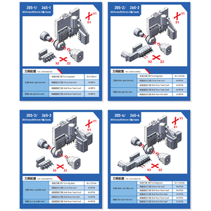 5 trục trượt đầu Swiss máy tiện SLM205-1 máy dọc CNC Lathe Swiss loại máy tiện CNC - Product Image 3