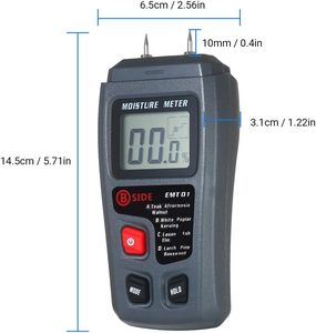 Hygromètre Portable 4 Modes pour <span class=keywords><strong>Bois</strong></span> – Testeur d'Humidité du <span class=keywords><strong>Bois</strong></span> Type Pince – Instrument de Mesure de l'Humidité du <span class=keywords><strong>Bois</strong></span> – Testeur de Fuites d'Eau Manuel – Ventes Flash - Product Image 5