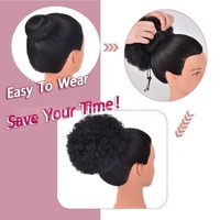 Perruque transfrontalière pour personnes noires africaines, petites boucles afro, mohawk volumineux, mèche de cheveux à cordon, soie haute température, modèle 5102