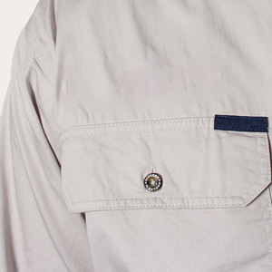 Tombol ke bawah grafis besar & Tinggi gaya koboi barat menunjukkan visibilitas dipersonalisasi lengan pendek kemeja Barat antik - Product Image 5