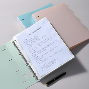 Màu Tím PP PVC Pet da màu A4 tập tin tay áo chủ cho phiếu giảm giá thương mại hợp đồng nhận Organizer - Product Image 3