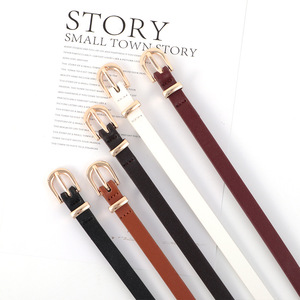 Đa năng của phụ nữ đen PU vành đai với hợp kim thời trang khóa mỏng nhấn mạnh phong cách cho thời trang hấp dẫn trên váy quần jeans - Product Image 5