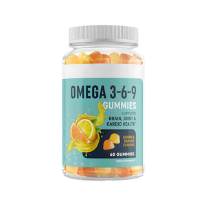 Integratore Alimentare Naturale in Gommose per Adulti con DHA <span class=keywords><strong>Omega</strong></span> 3 6 9 per Salute Articolare, Cardiovascolare e Ossea a Base di Olio di Pesce - Product Image 1