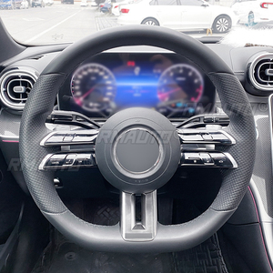 ฝาครอบพวงมาลัยรถยนต์สีเงินสำหรับ Mercedes-Benz C/CLS/S/E-Class W206 W213 C257 W223 AMG อุปกรณ์ตกแต่งภายในรถยนต์ - Product Image 5