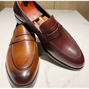 Vestido de cuero genuino personalizado, informal, puntiagudo, estilo formal de negocios, adecuado para fiestas festivas, zapatos de hombre - Product Image 3