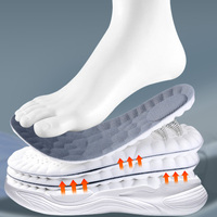 Semelles de sport Cloud Tech rehaussantes en maille respirante, matériau PU léger, élastiques, absorbant les chocs et le transpiration, avec soutien de la voûte plantaire
