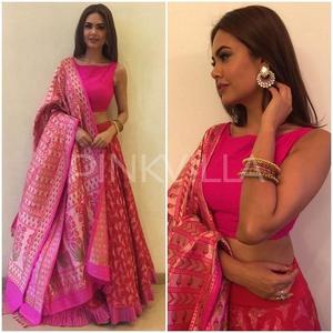 Lehengacholi ผ้าซาตินสำหรับผู้หญิงเสื้อผ้าสไตล์อินเดีย - Product Image 2