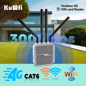 Cat6 Tốc Độ Kuwfi Wifi6 Gigabit Router Không Thấm Nước 4G + 1800Mbps 48V PoE IP67 Ngoài Trời 4G LTE Wifi Router Với Khe Cắm Thẻ Sim - Product Image 4