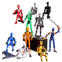 Nouveau modèle de jouet robot 3D mini articulé à 13 points, populaire à l'international, figurine en plastique multi-articulée mobile, figurine d'anniversaire et objet décoratif