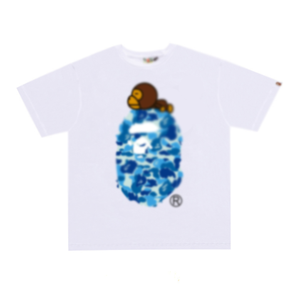 Camiseta de Manga Corta para <span class=keywords><strong>Hombre</strong></span>, Cuello Redondo, Tejido Transpirable, 100% Algodón Ecológico de Alta Calidad, Estampado Sublimado con Diseño de Mono, 2026 1 1 - Product Image 1
