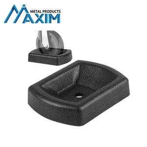 Nouveau Cale-<span class=keywords><strong>roue</strong></span> en caoutchouc nitrile renforcé de qualité supérieure avec roues <span class=keywords><strong>jockey</strong></span> de 6 pouces pour caravanes et remorques Noir - Product Image 2