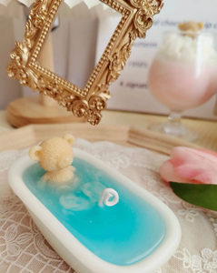 Adorable vela perfumada de baño de amor, decoración única hecha a mano de oso de conejo para dormitorios, regalos creativos para Diwali Pascua Ramad - Product Image 6