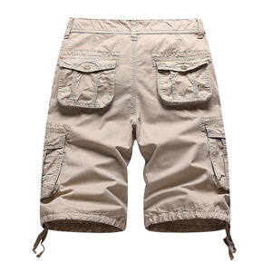 Short Cargo d'été Slim pour homme, <span class=keywords><strong>Bermuda</strong></span> <span class=keywords><strong>Chino</strong></span> tissé 100% coton, poches multiples - Product Image 2