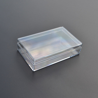 Rechteckige Kunststoff-Verpackungsbox mit Klarem Deckel und Schwarzem Boden