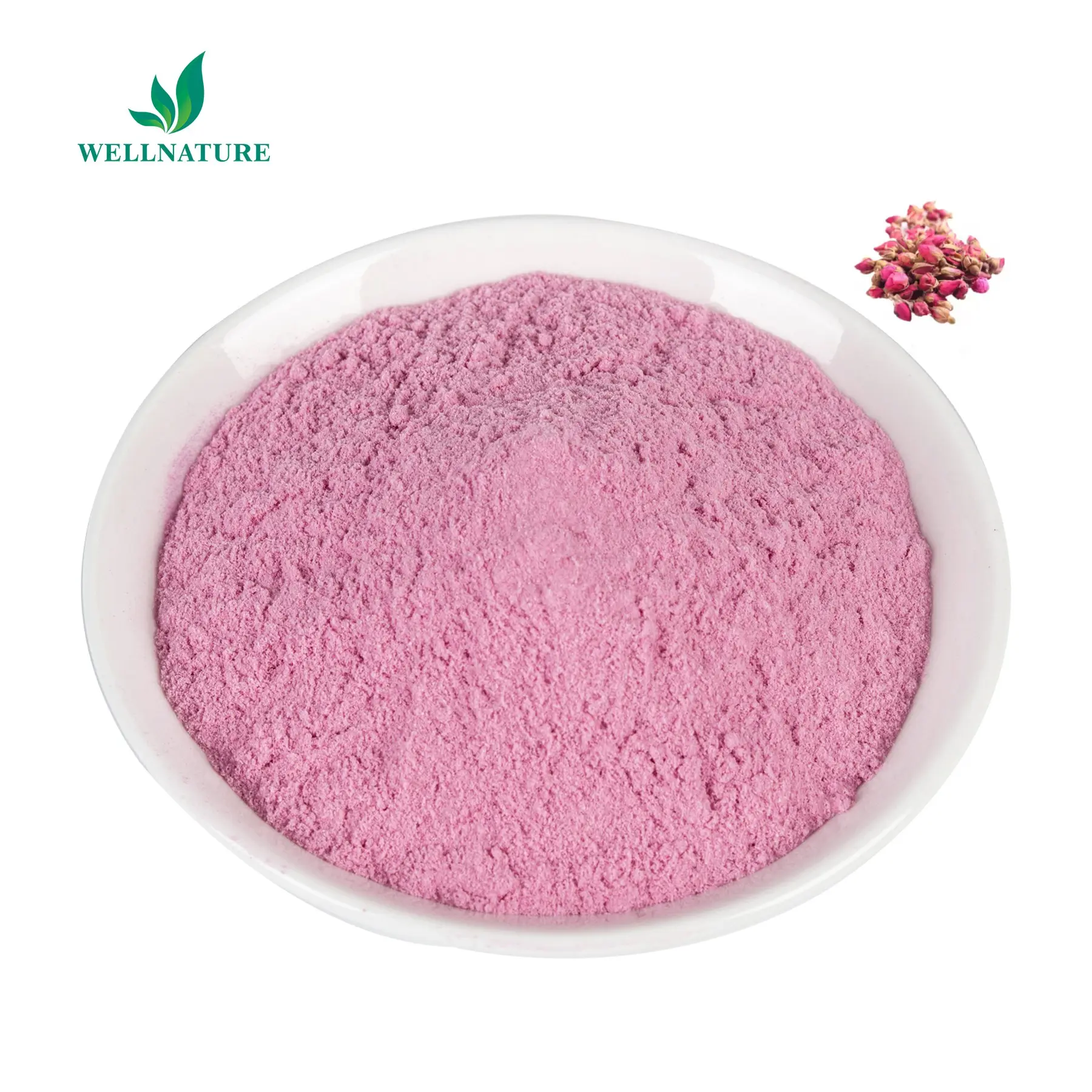 Extrato solúvel do pó da flor rosa para bebidas do alimento e do sabor