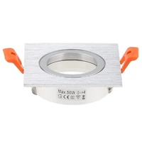 Spot encastré LED carré MR16 GU10 anti-éblouissement, orientable et dimmable