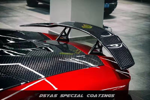 ชุดแต่งตัวถังคาร์บอนไฟเบอร์แบบแห้ง MSY Style สำหรับ Lamborghini LP700 สภาพใหม่ สปอยเลอร์กันชนหน้าและหลัง อุปกรณ์ตกแต่งรถยนต์ - Product Image 5