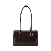 Sac fourre-tout tendance en PU pour femme, grand format, avec fermeture éclair, imperméable, poignée de luxe, sac à bandoulière en cuir pour filles