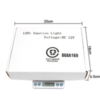 Nouvelle télécommande sans fil 12V LED pour calandre avant, lumière d'avertissement clignotante, lumière diurne, étanche IP67, 8W