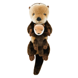 Sevimli Peluş Deniz Samuru Oyuncak Anne ve Bebek Dolgulu Hayvan Seti Özel Logolu Peluş Anne ve Bebek Deniz Samuru Çocuklar İçin Hediye - Product Image 5