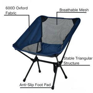Chaise de camping pliante ultralégère et compacte pour l'extérieur, idéale pour la plage, le jardin, les pique-niques et la randonnée – Vente en gros - Product Image 2