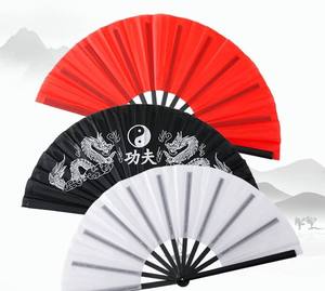 Éventail pliant chinois personnalisé de 33 cm, grand éventail de rave, éventail en bambou de qualité supérieure - Product Image 3